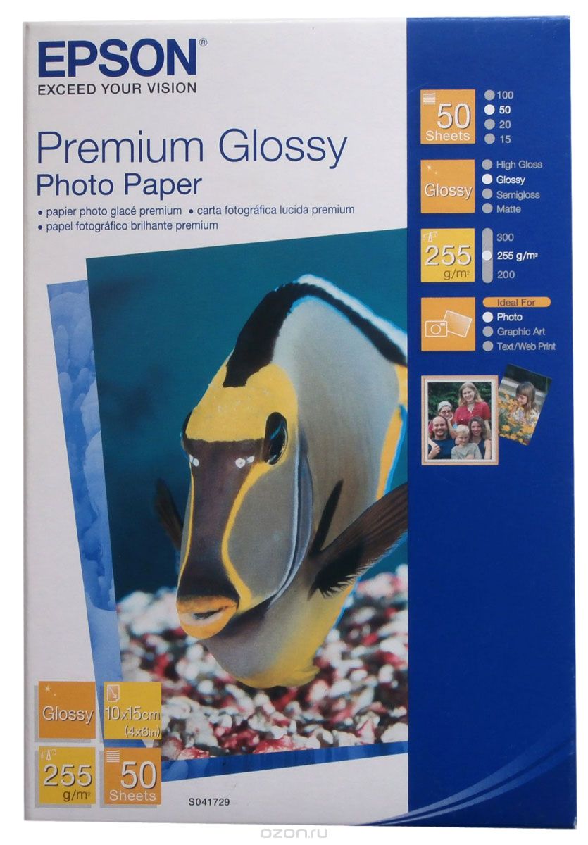 Epson Premium Glossy Photo (C13S041729)  10x15, 50 