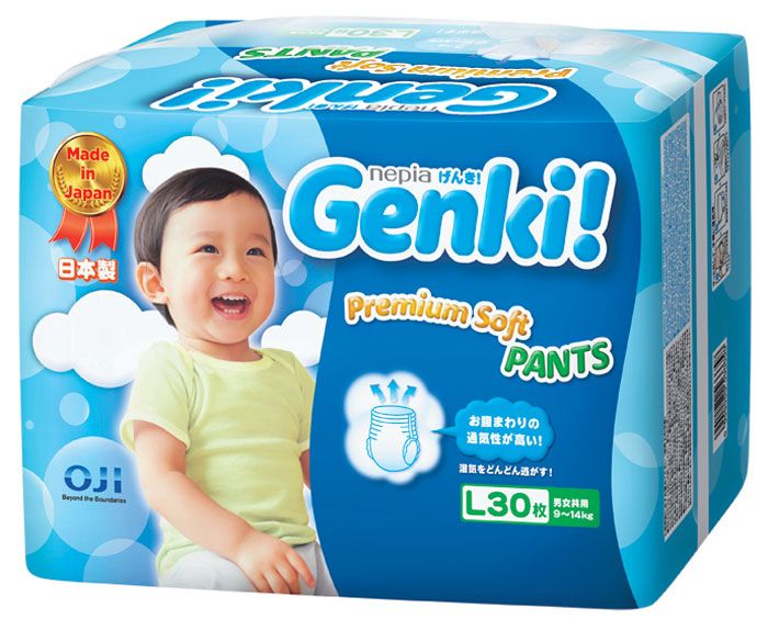 Nepia Genki - L 9-14  30 