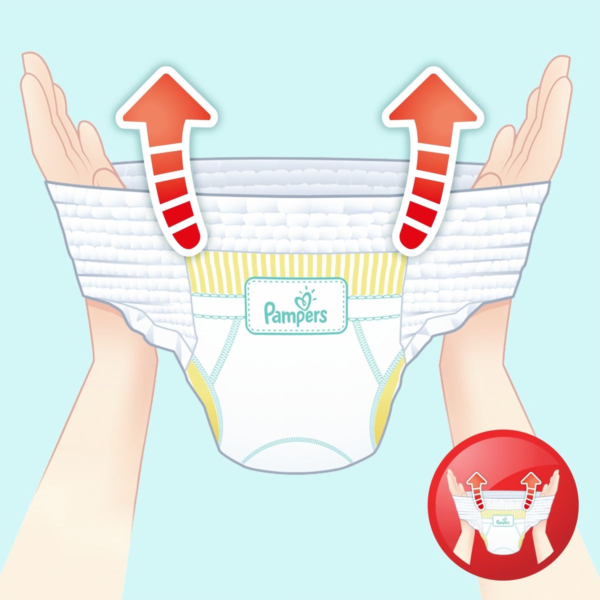 Pampers Pants  12-18  ( 5) 15 